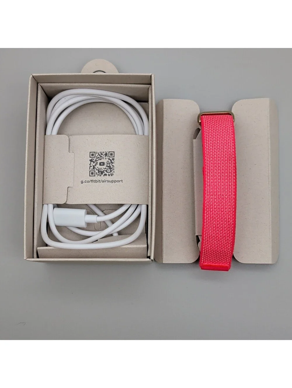Google Fitbit Air Pink Nylon Performance Loop Band Strap GA11068-WW